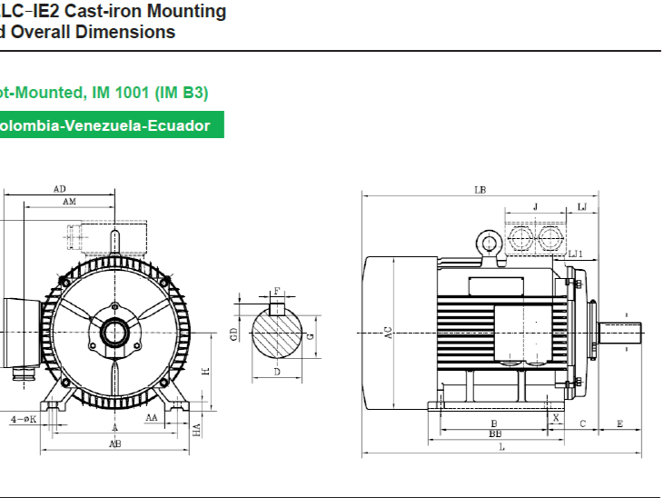MOTOR TRIF 2HP 3600RPM FR80M NIDEC US MOTORS IP55