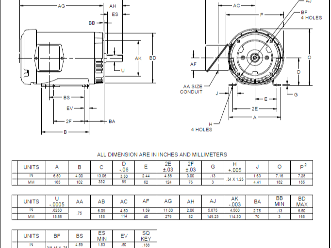MOTOR TRIF 1.5HP 1800RPM 56C US - UT